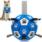 Dog Ropes Toys Soccer Ball with Straps, Interactive Dog Toys for Tug of War, Puppy Birthday Gifts, Dog Tug Toy, Dog Water Toy, Durable Dog Balls f...